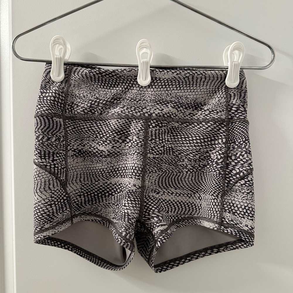 Lululemon Movement Yoga Shorts | Swerve Vapor Metal Gray | 8